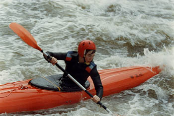 Carsten beim Kenterrollentraining